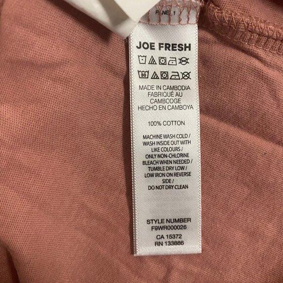 ✨ Joe Fresh Classic Mauve Pink Crewneck Tee | 100% Cotton | Women’s Size M ✨ - Picture 7 of 7